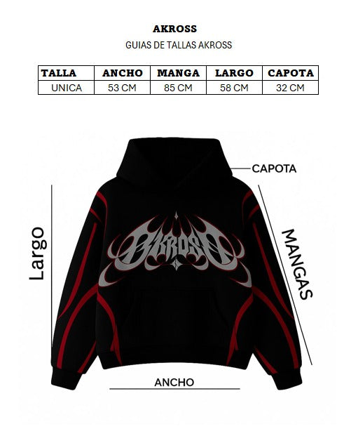 HOODIE AKROSS “RETRO” ACID WASH