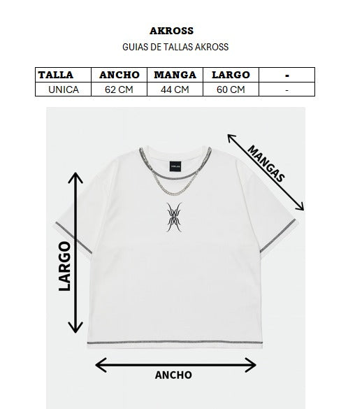CAMISA GÓTICA “BOXIFIT” BLANCA
