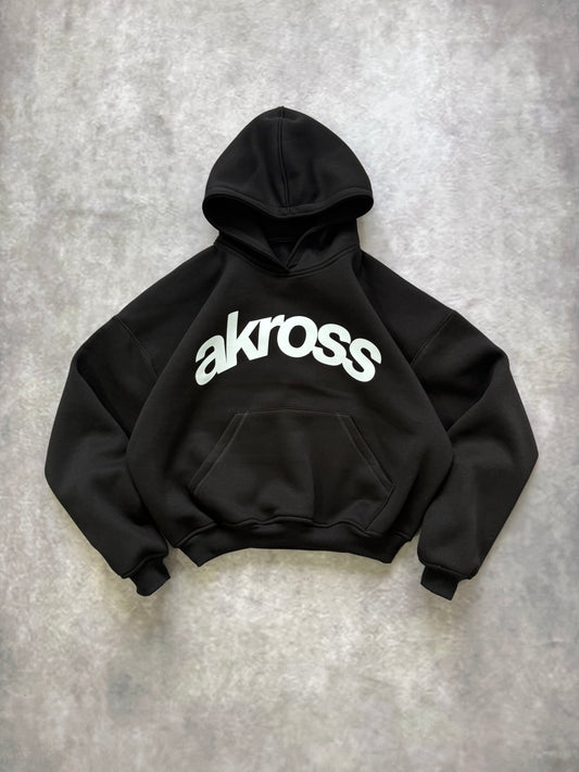 HOODIE AKROSS “NEGRO/BLANCO”