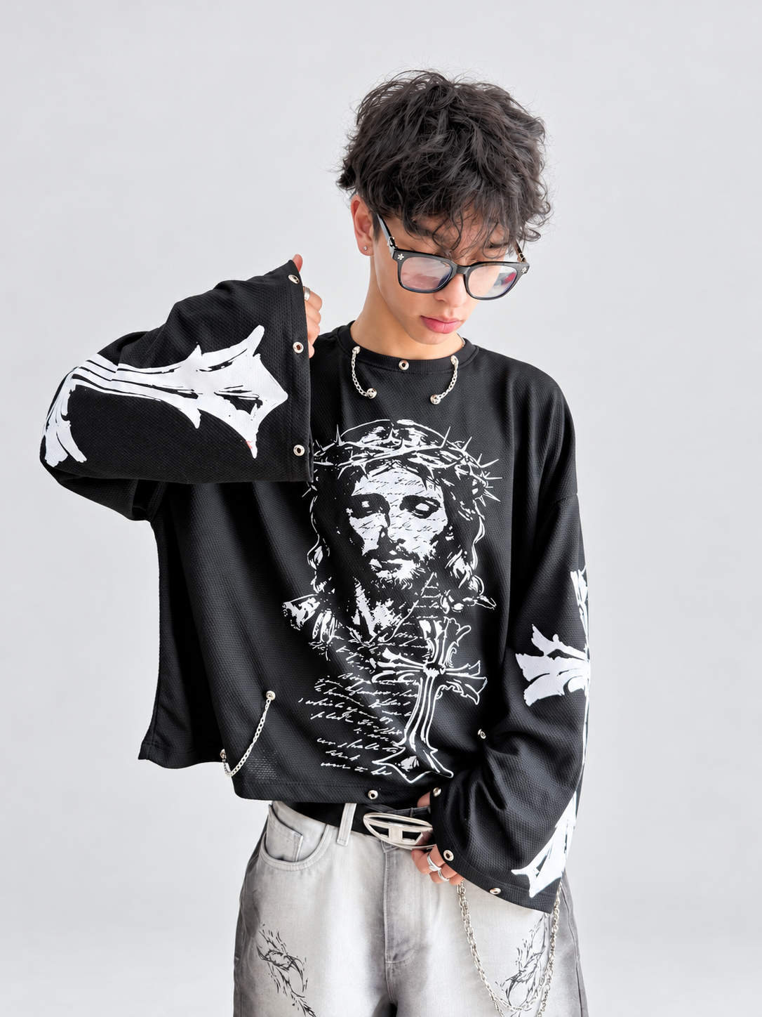 CROPPED BAT NEGRA