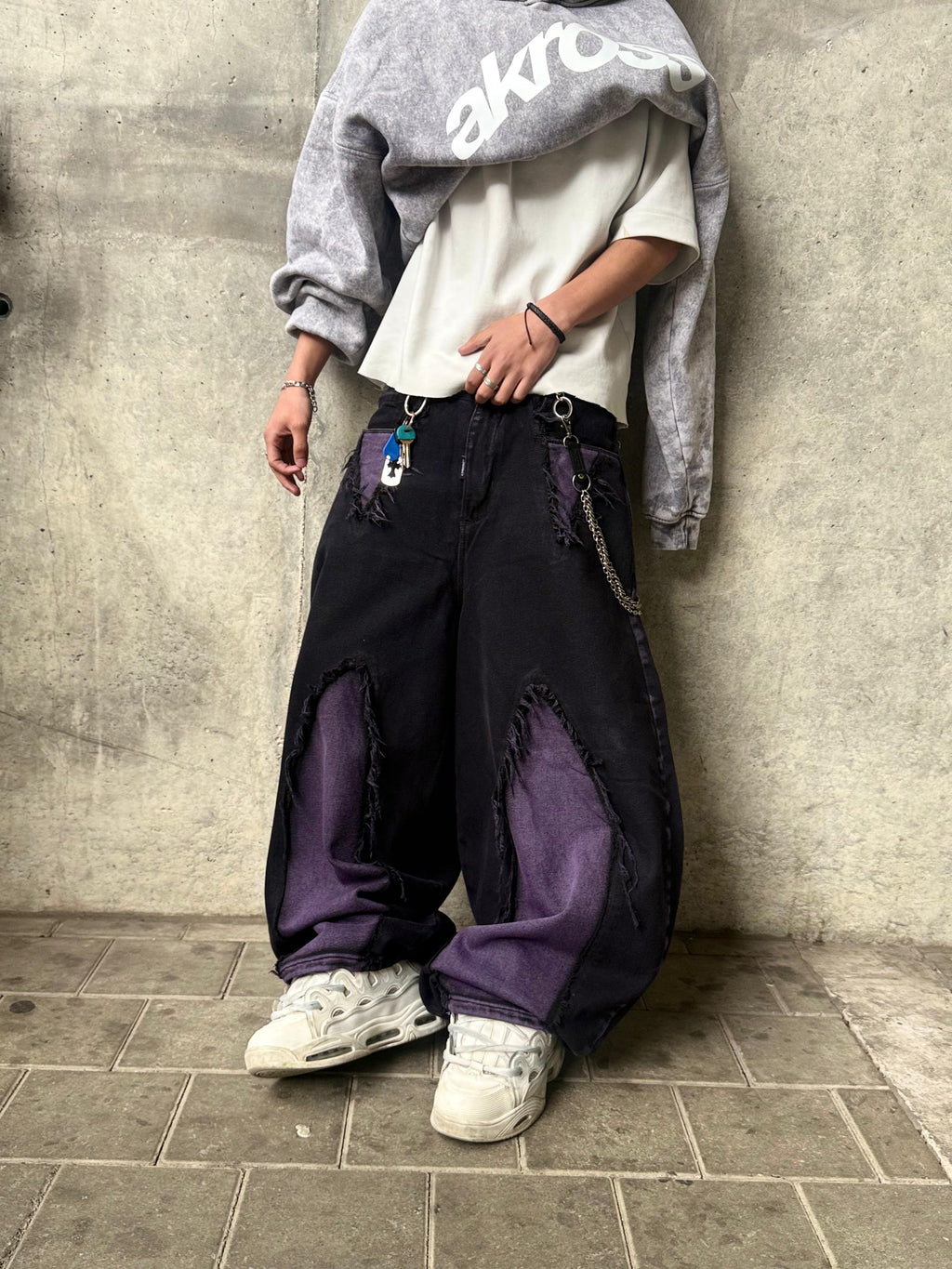 JEAN WASHED MORADO