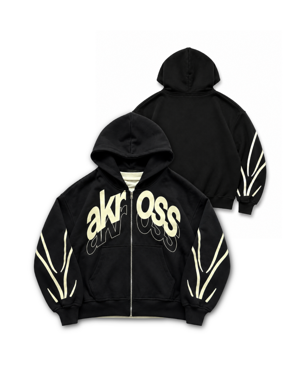 ZIP HOODIE NEGRA