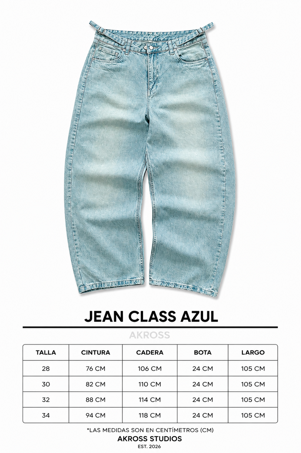 JEAN CLASS AZUL CLARO