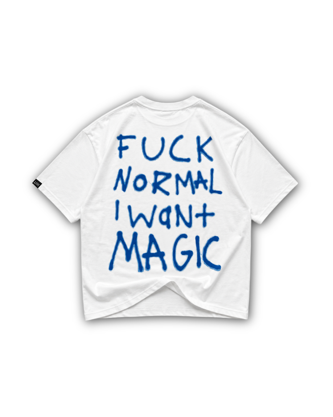 CAMISETA OVERSIZE BLANCA FUCK