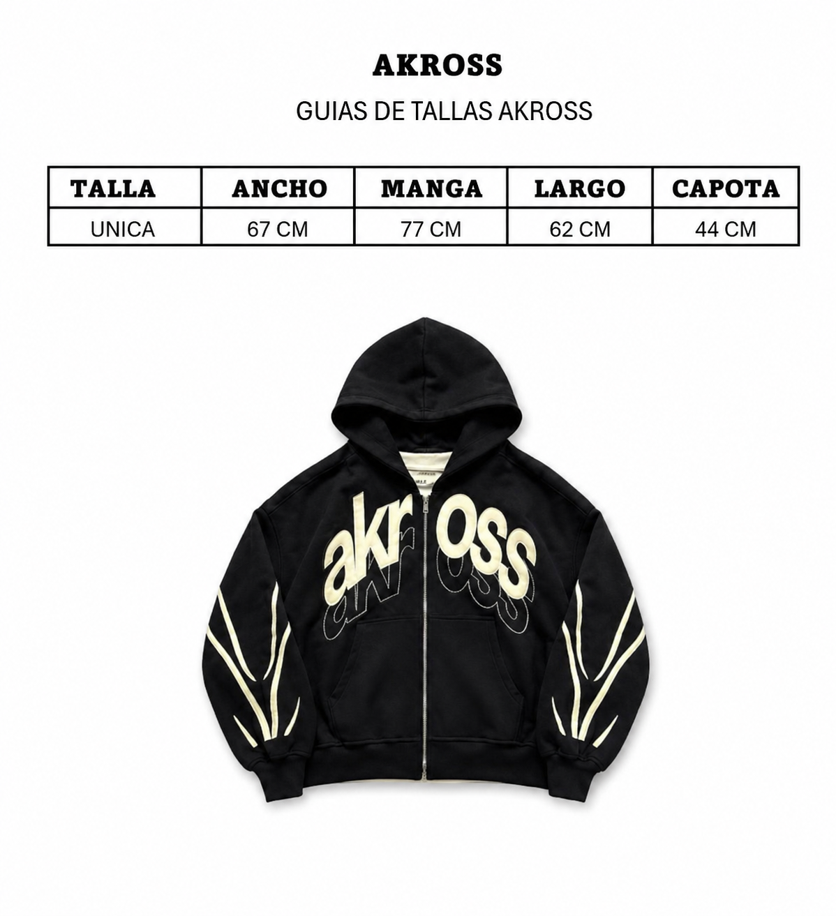 ZIP HOODIE NEGRA !PREVENTA!