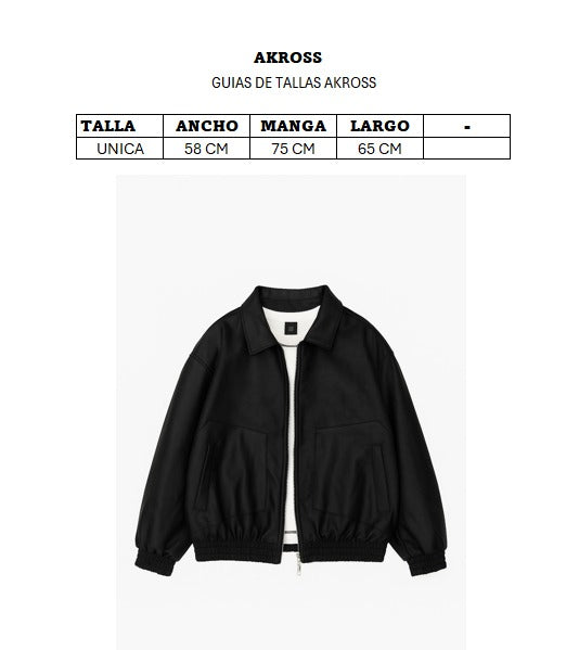 CHAQUETA PILOTO CUERINA CEREZA