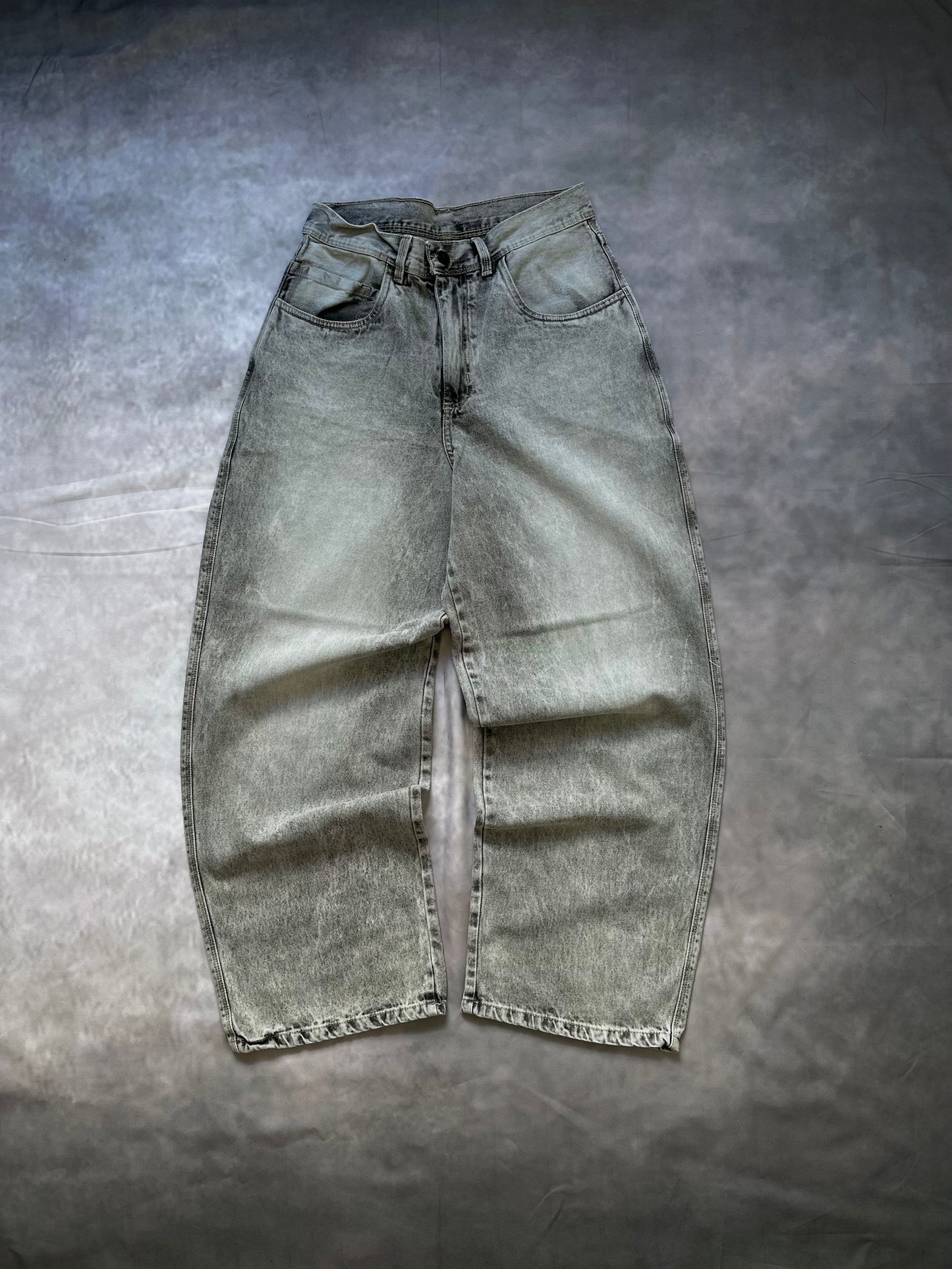 BAGGY JEANS ANCHO CLASIC "GRIS CLARO”