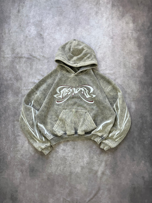 HOODIE AKROSS “RETRO” ACID WASH