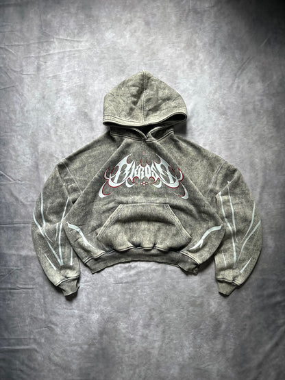 HOODIE AKROSS “RETRO” ACID WASH