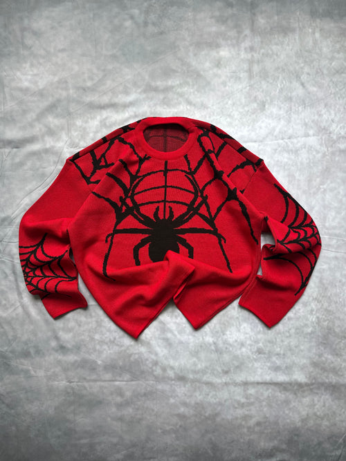 AKROSS SPIDER RED SWATER