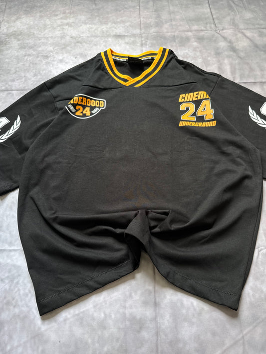 CAMISA BEISBOLERA NEGRA