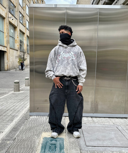 HOODIE AKROSS “RETRO” ACID WASH