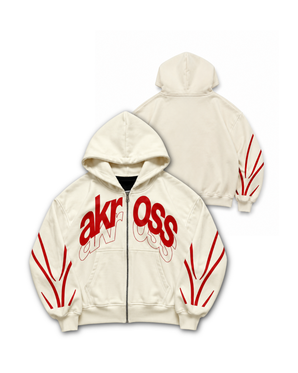 ZIP HOODIE MARFIL