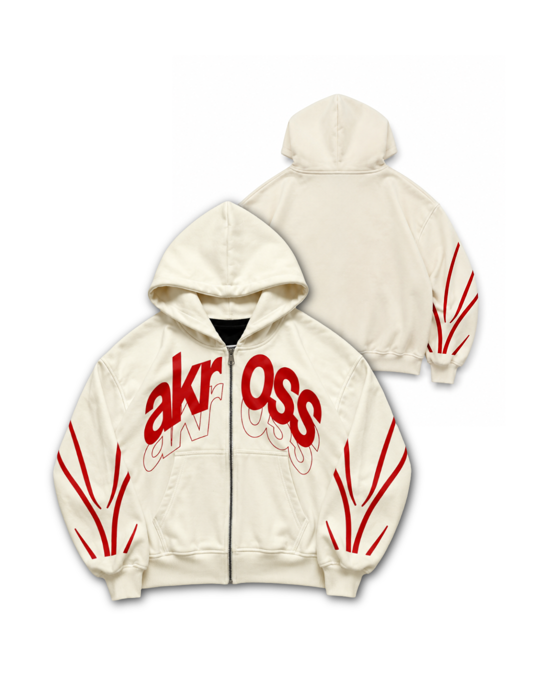 ZIP HOODIE MARFIL