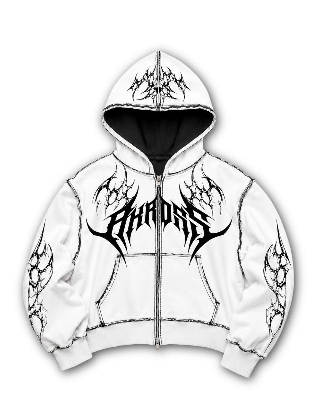 ZIP HOODIES WHITE JG