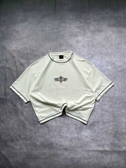 CAMISA GÓTICA “BOXIFIT” BLANCA