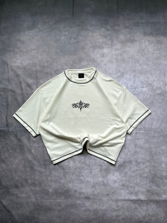 CAMISA GÓTICA “BOXIFIT” BLANCA
