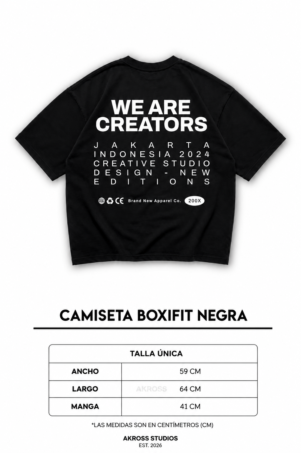 CAMISETA BOXIFITT NEGRA WEARE
