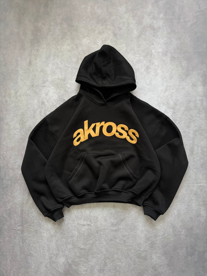 HOODIE AKROSS NEGRO/DORADO