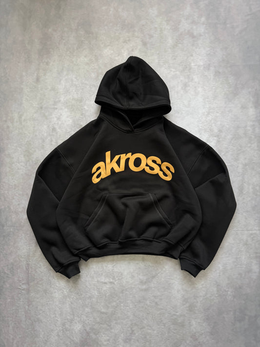 HOODIE AKROSS NEGRO/DORADO