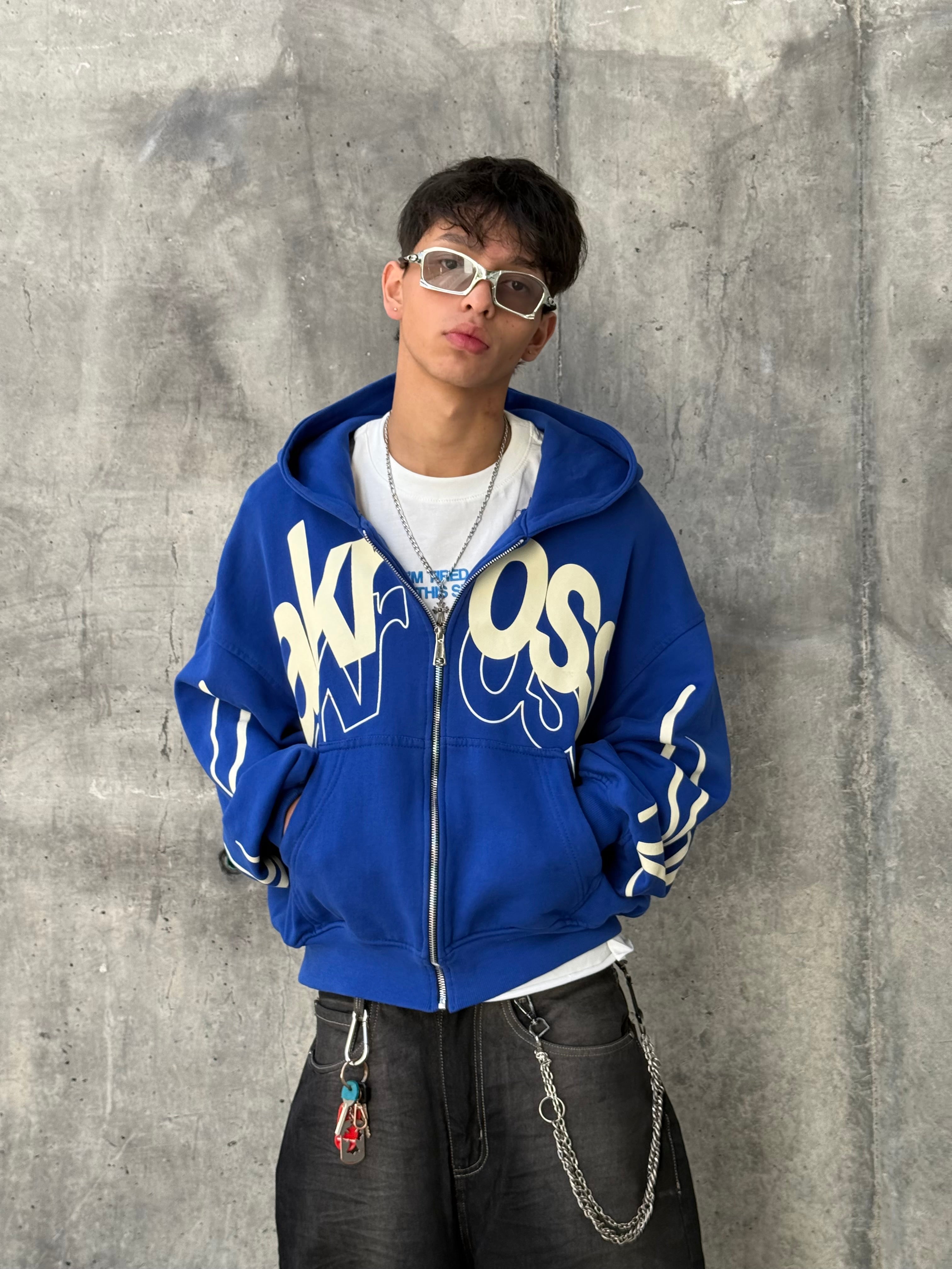 ZIP HOODIE AZULREY !PREVENTA!