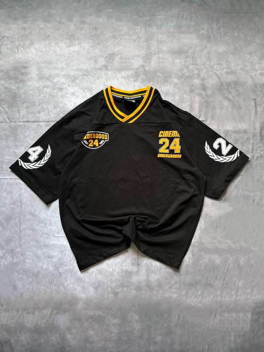 CAMISA BEISBOLERA NEGRA
