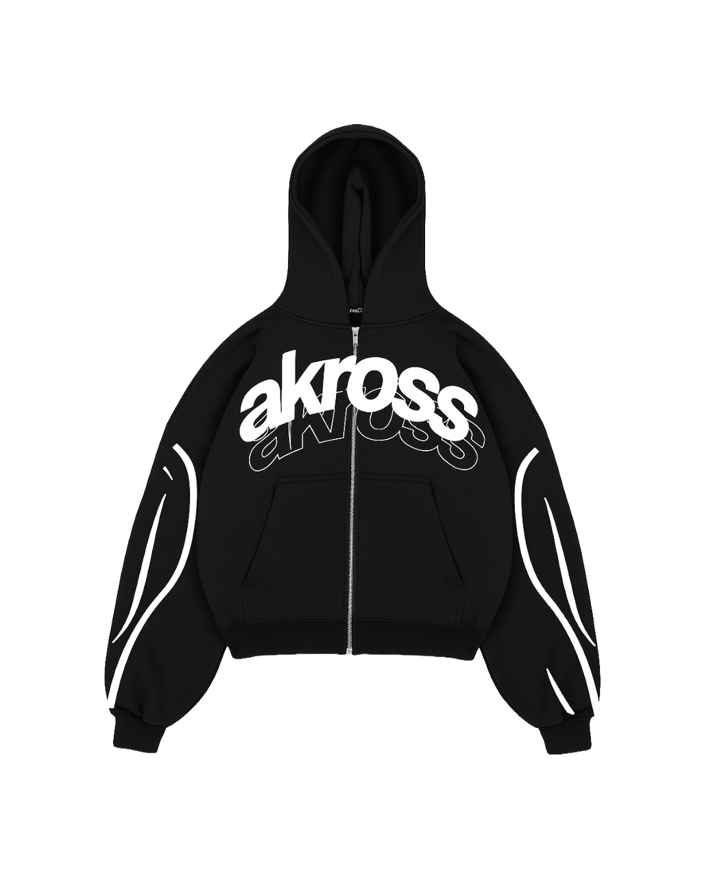 ZIP UP HODDIE AKROSS NEGRA