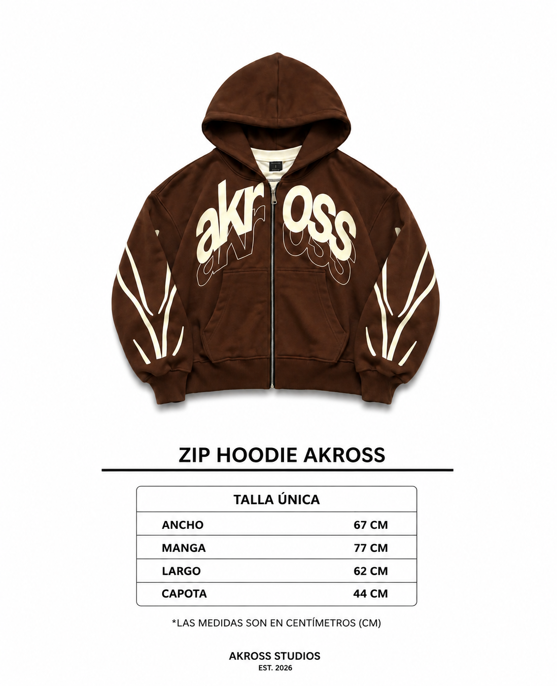 ZIP HOODIE CAFÉ