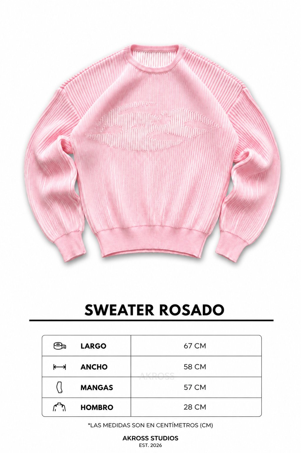 SWEATER ROSA KAOS