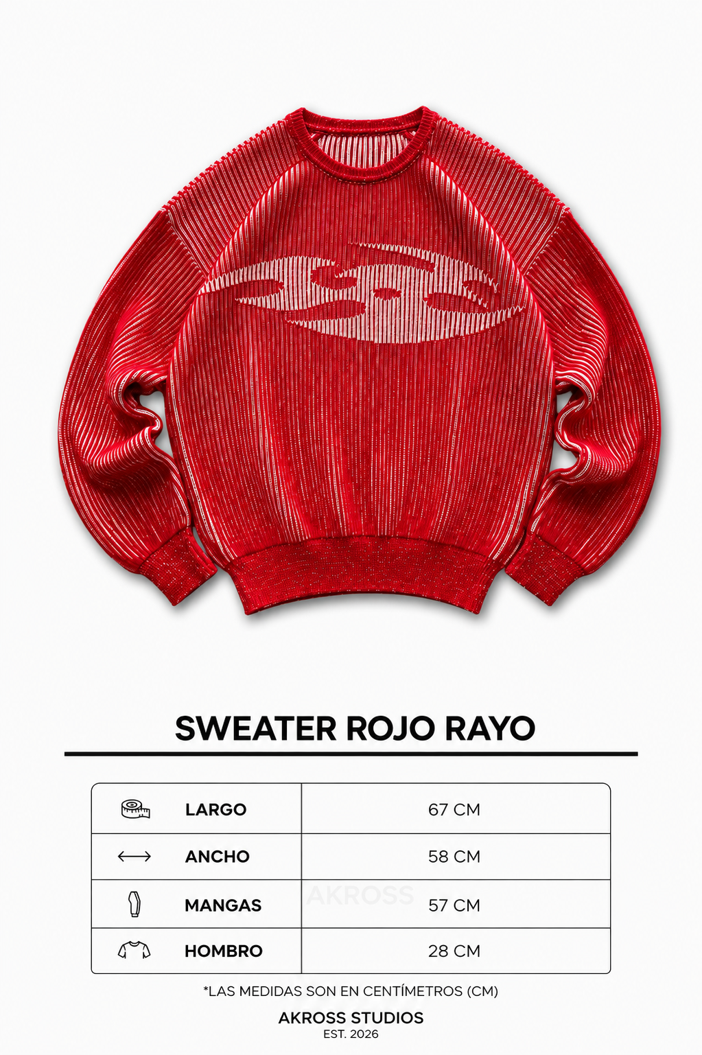 SWEATER ROJO KAOS