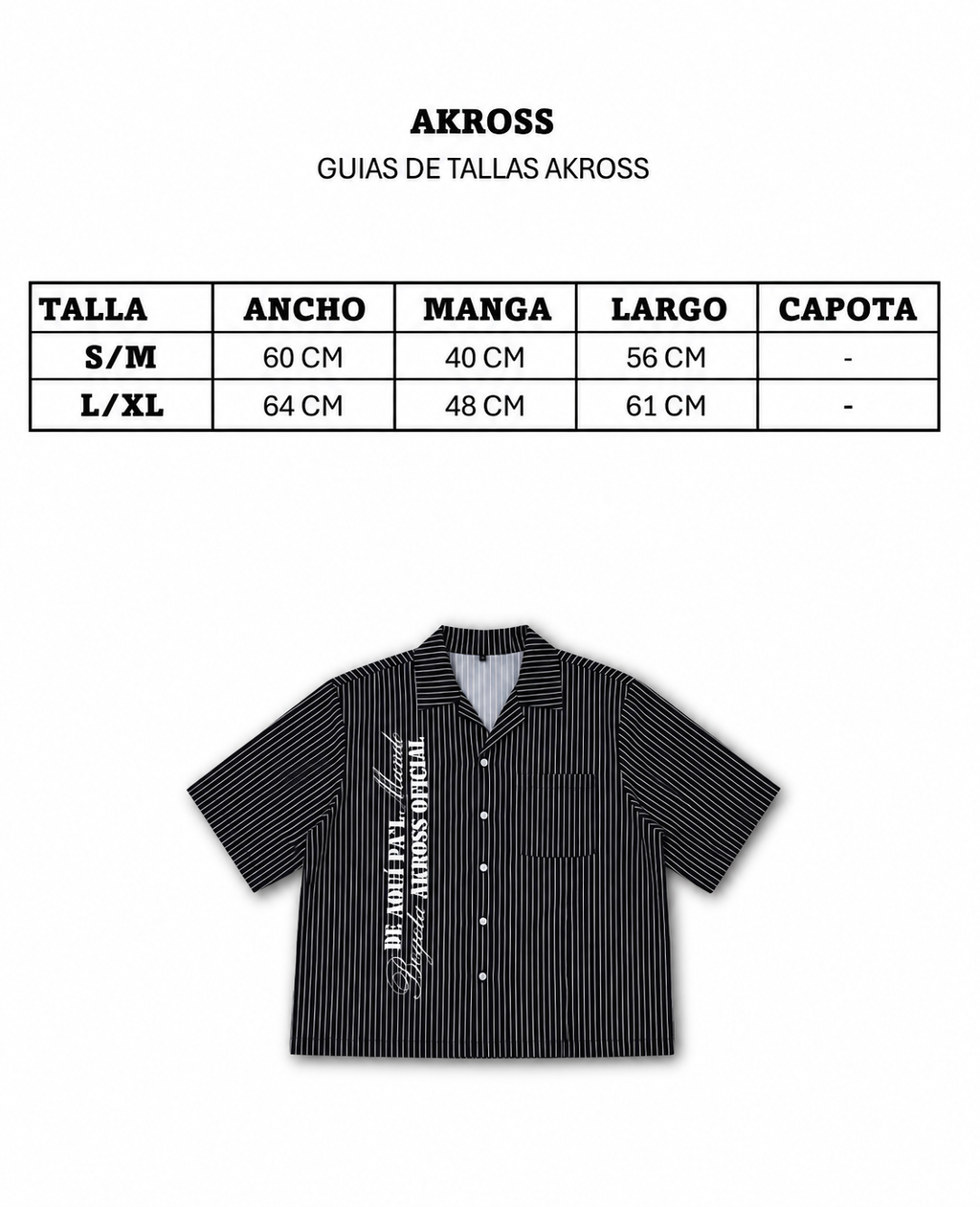 CAMISA KAOS NEGRA
