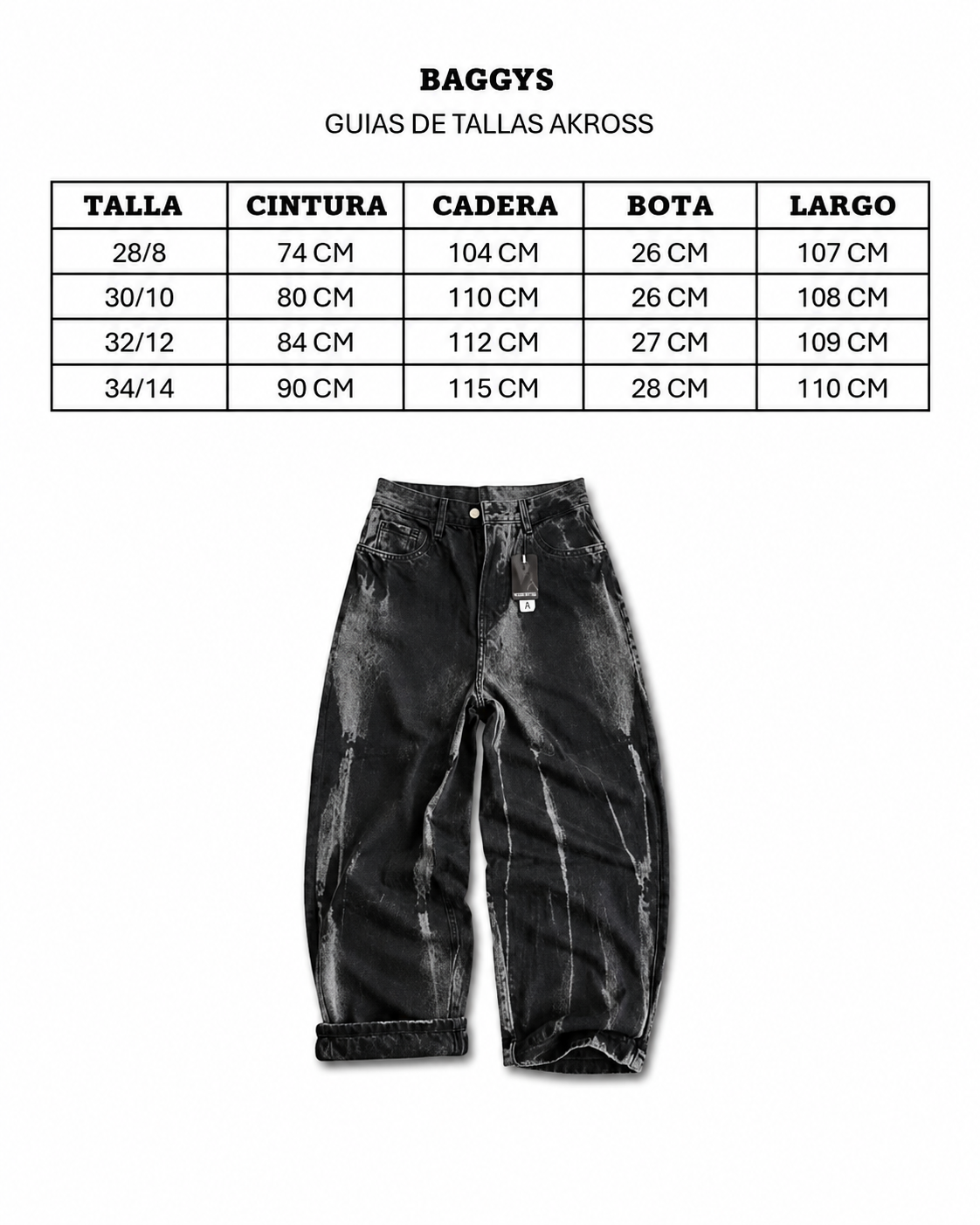 JEAN WASHED KAOS