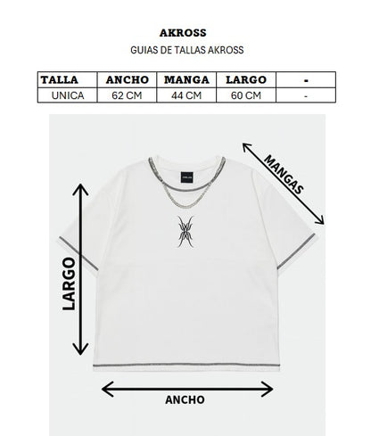 CAMISA GÓTICA “BOXIFIT” BLANCA